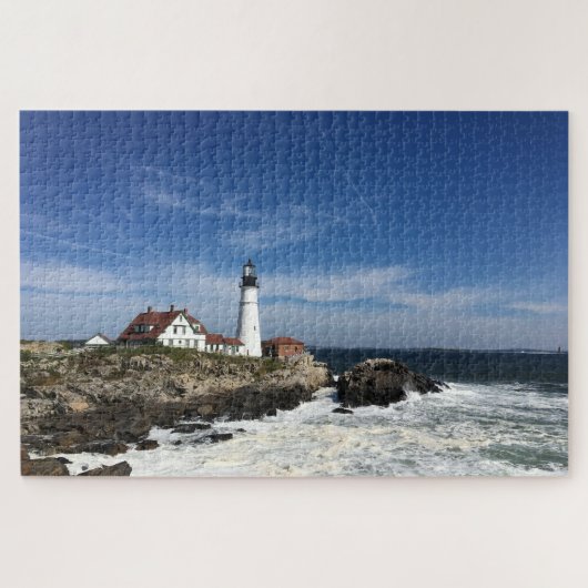 Lighthouse on the Ocean Legpuzzel (Horizontaal)