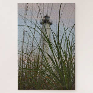 LIghthouse op zandgrasstrand - 20x30 - 1014 pcs Legpuzzel