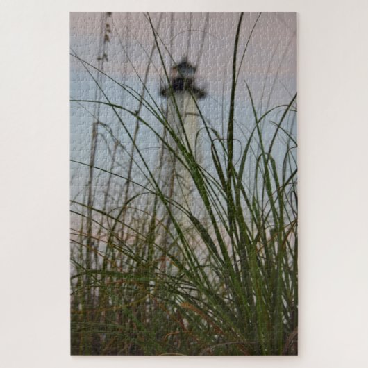 LIghthouse op zandgrasstrand - 20x30 - 1014 pcs Legpuzzel (Verticaal)