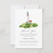 Lighthouse Photo Sympathy Funeral Memorial Bedankkaart (Voorkant)
