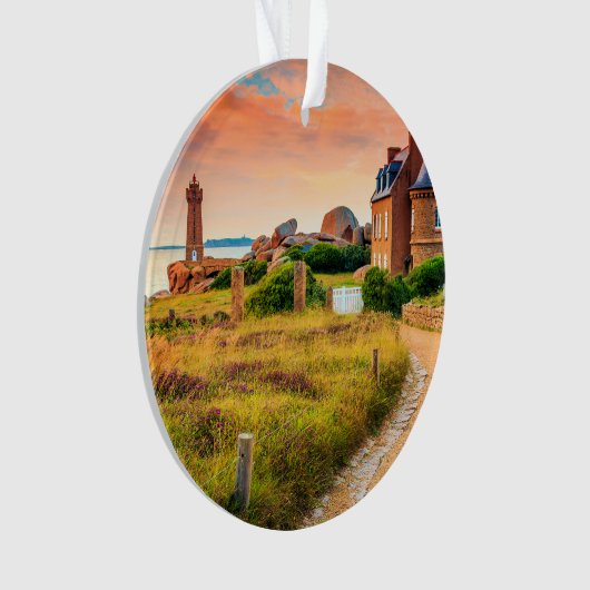 Lighthouse Ploumanach, Frankrijk Ornament (voorkant)