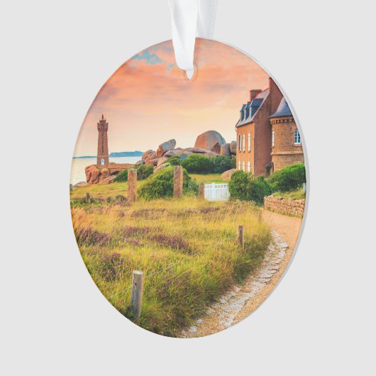 Lighthouse Ploumanach, Frankrijk Ornament (voorkant)