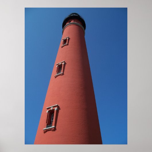 Lighthouse Ponce Inlet Daytona Beach Florida Photo Poster (Voorkant)
