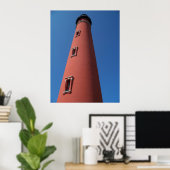 Lighthouse Ponce Inlet Daytona Beach Florida Photo Poster (Thuiskantoor)