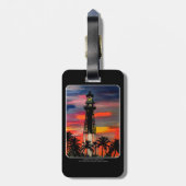 'Lighthouse Pop!' schilderij op een Bagagelabel (Achterkant verticaal)