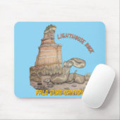Lighthouse Rock Ratelslang Muismat (Met muis)
