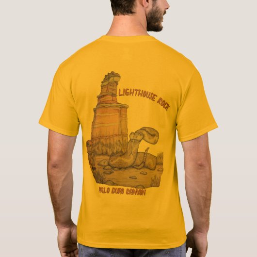 Lighthouse Rock Ratelslang T-shirt (Achterkant)