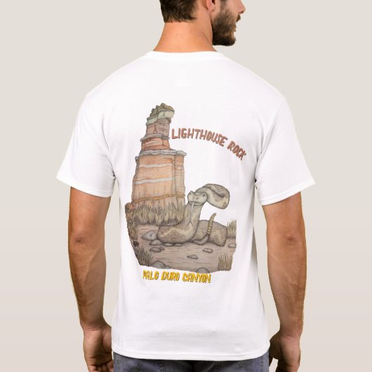 Lighthouse Rock Ratelslang T-shirt (Achterkant)