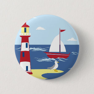 lighthouse ronde button 5,7 cm