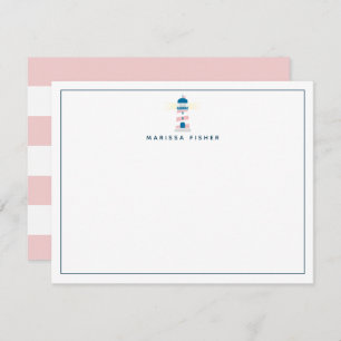 Lighthouse roze Stationery Note Kaart Notitiekaartje