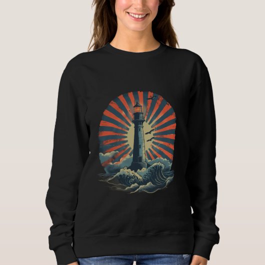 Lighthouse Sailing Zee Beach Boating Seaside House Trui (Voorkant)