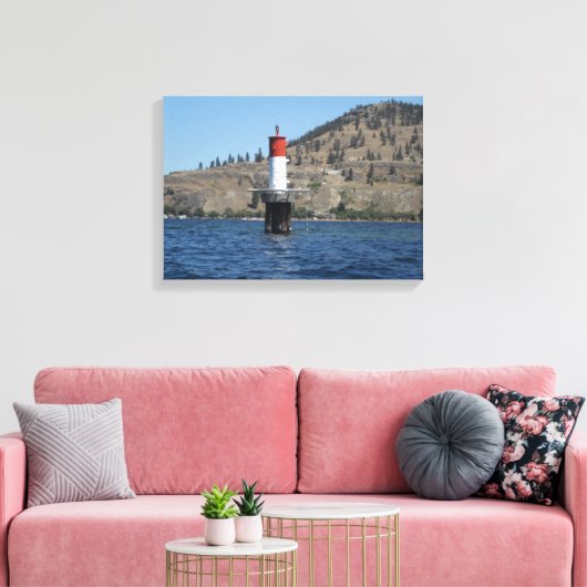 Lighthouse Scene Canvas Afdruk (Insitu (Woonkamer))