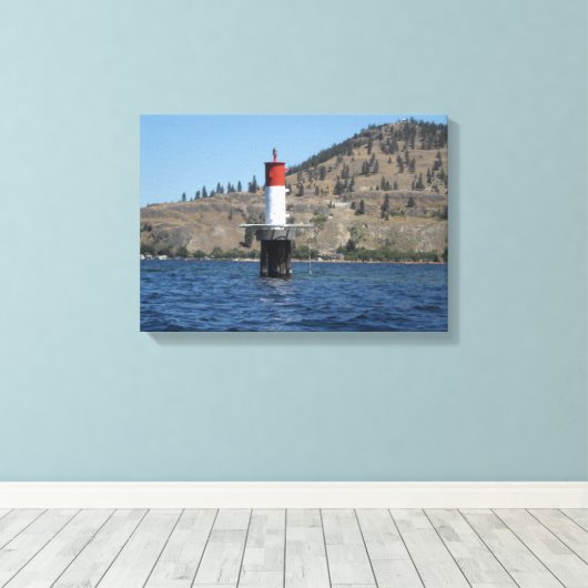 Lighthouse Scene Canvas Afdruk (Insitu (Houten vloer))