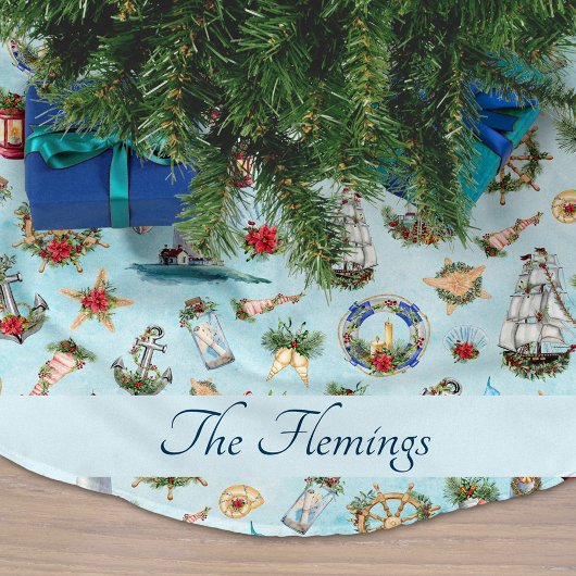 Lighthouse Scheepvaart Nautical KerstOcean Name Kerstboom Rok