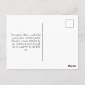 Lighthouse Seashore Coastal Watercolor Painting Briefkaart (Achterkant)