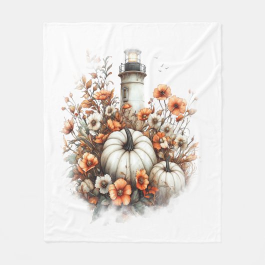 Lighthouse Shirt Country Pumpkin Fleece Deken (Voorkant)