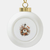 Lighthouse Shirt Country Pumpkin Keramische Bal Ornament (Voorkant)