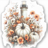 Lighthouse Shirt Country Pumpkin Sticker (Voorkant)