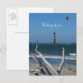 Lighthouse sightsee denking of you Briefkaart (Voorkant / Achterkant)