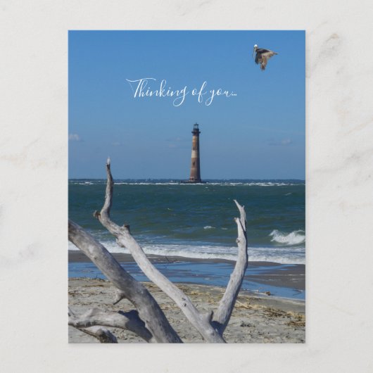 Lighthouse sightsee denking of you Briefkaart (Voorkant)