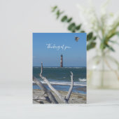 Lighthouse sightsee denking of you Briefkaart (Staand voorkant)