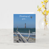 Lighthouse sightsee denking of you kaart (Gele Bloem)