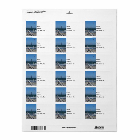 Lighthouse Sightsee Etiket (Full Sheet)