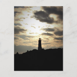 Lighthouse Silhouette Briefkaart