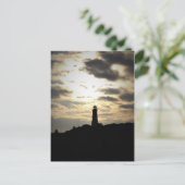 Lighthouse Silhouette Briefkaart (Staand voorkant)