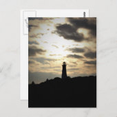 Lighthouse Silhouette Briefkaart (Voorkant / Achterkant)