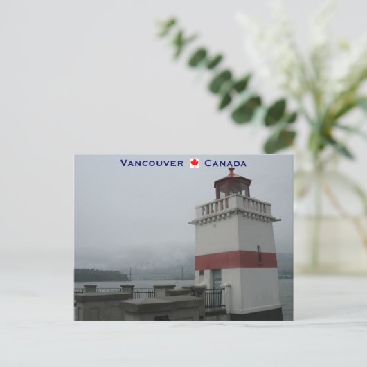 Lighthouse Stanley Park Vancouver Canada Briefkaart (Staand voorkant)