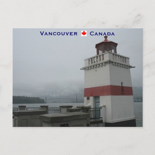 Lighthouse Stanley Park Vancouver Canada Briefkaart (Voorkant)