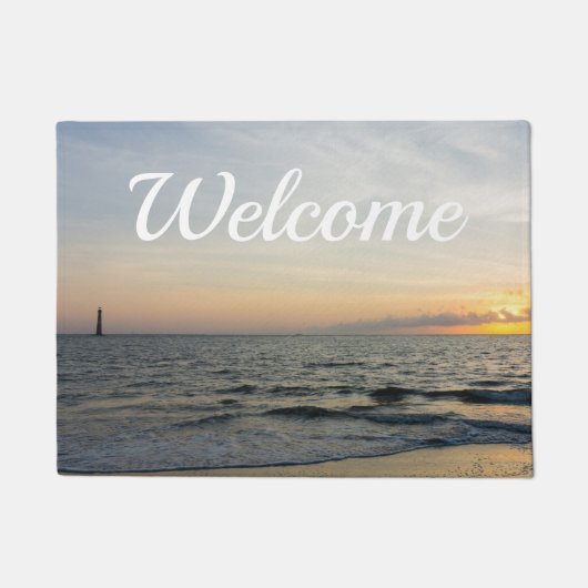 Lighthouse Sunrise Welkom Doormat Deurmat (Voorkant)