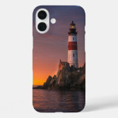 Lighthouse Sunset Ocean View Phone Case (Achterkant)