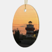 Lighthouse Sunset Ornament (Links)