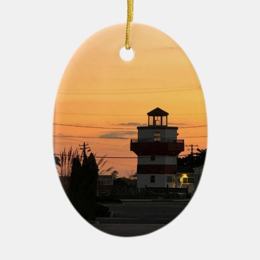 Lighthouse Sunset Ornament (Voorkant)