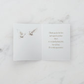 Lighthouse Sympathy Thank You Folded Note Card Notitiekaartje (Binnen)