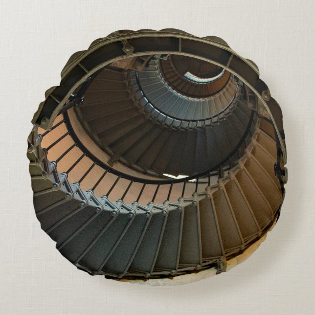 Lighthouse Trap  Rond Kussen (Voorkant)