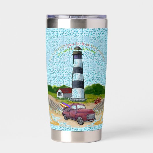 Lighthouse Truck Choice   Geïsoleerde Drinkbeker (Achterkant)