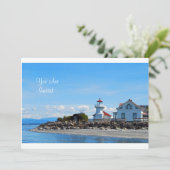 Lighthouse, u wordt uitgenodigd kaart (Staand voorkant)