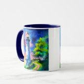 Lighthouse Under a Starry Sky Mok (Voorkant links)