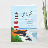 Lighthouse Vaderdag Persoonlijke groet Kaart (Voorkant)