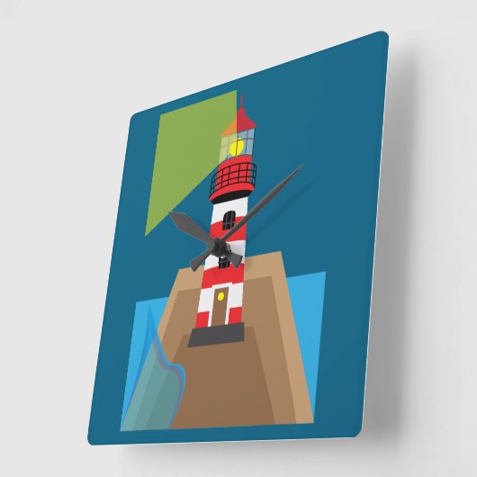 Lighthouse Vierkante Klok (Hoek)