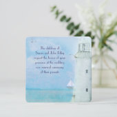 Lighthouse Vow Renewal Invite Kaart (Staand voorkant)