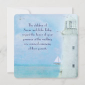Lighthouse Vow Renewal Invite Kaart (Voorkant)
