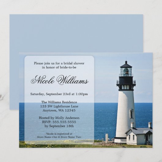 Lighthouse Vrijgezellenfeest Kaart (Voorkant / Achterkant)