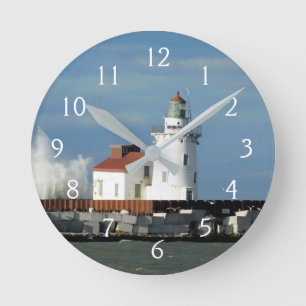 Lighthouse Wave Ronde Klok
