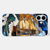 Lighthouse Waves iPhone Case Ocean Sunset Design (Achterkant (horizontaal))
