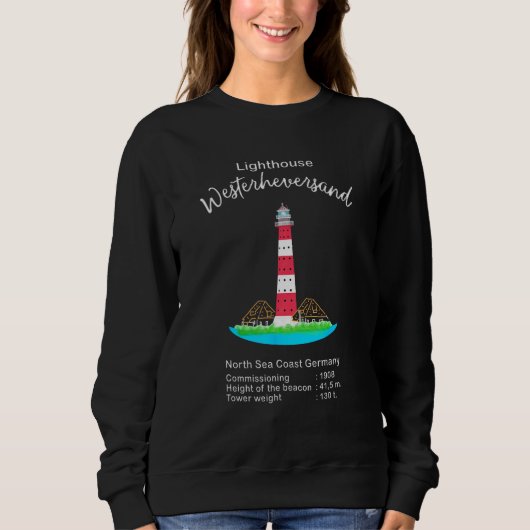Lighthouse Westerheversand North Sea Coast Germany Trui (Voorkant)