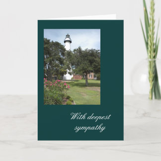Lighthouse With Deepest Sympathy Card Kaart